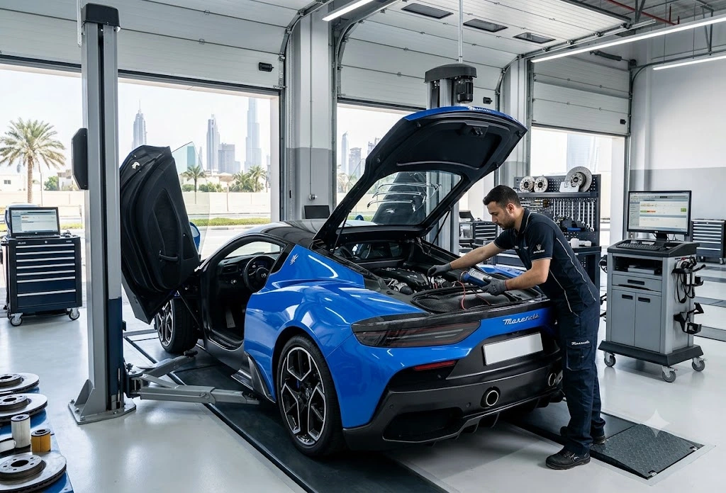 Maserati MC20 repair and service in Dubai by independent Maserati specialists